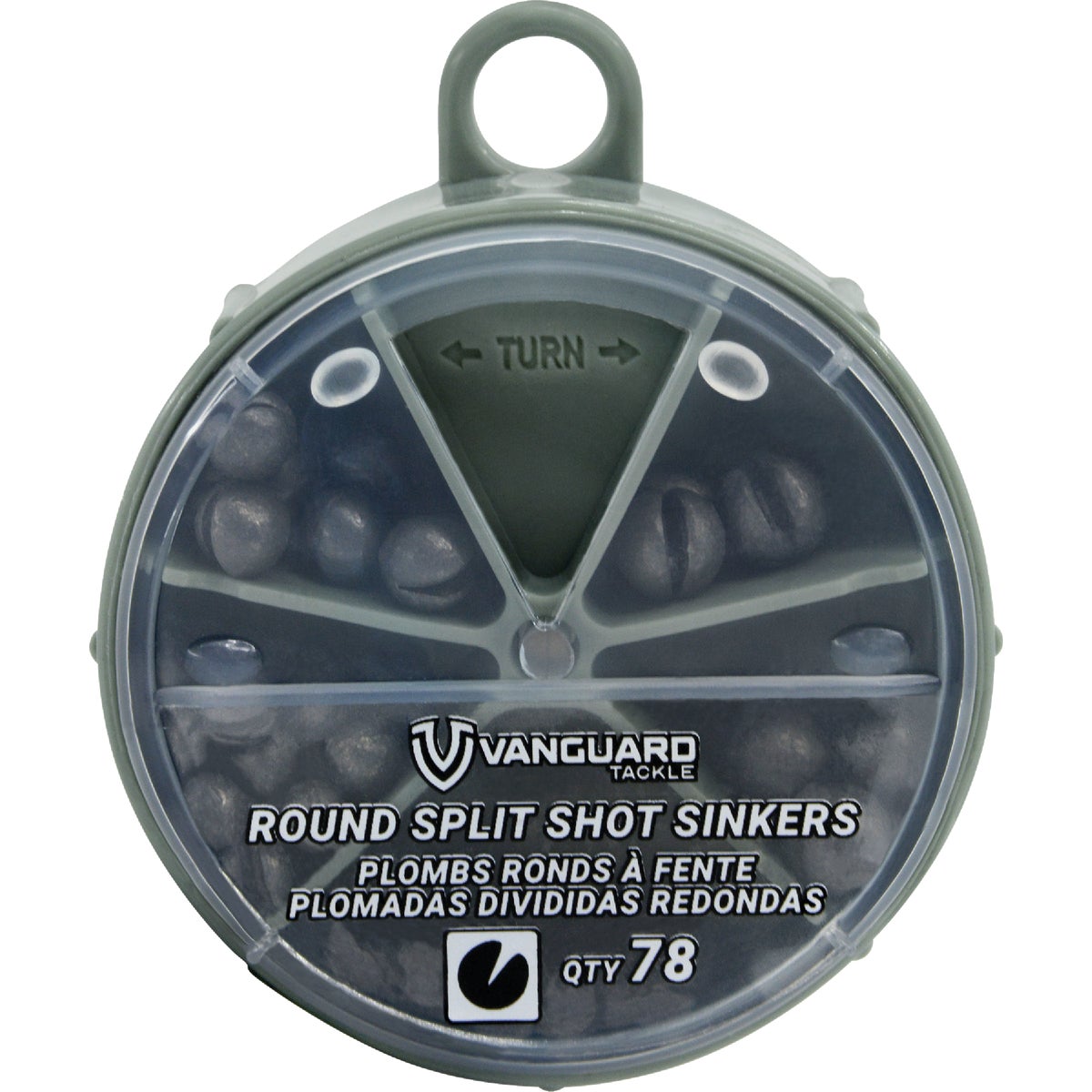 Vanguard 78-Piece Round Split Shot Sinker Kit Assortment