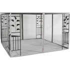 Outdoor Expressions 10 Ft. x 10 Ft. Gray Replacement Gazebo Netting Image 1