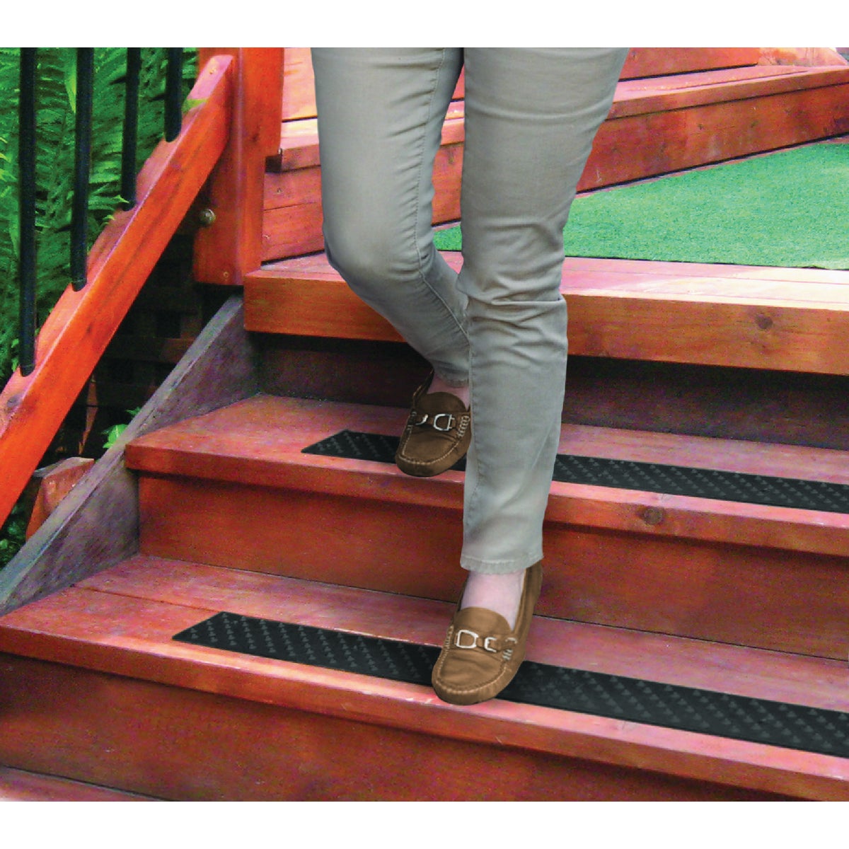 Handi Treads 3.75 In. W. x 30 In. L. Black Non-Slip Aluminum Tread Image 2