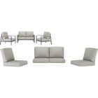 Northcape International Rockton Gray Polyester Loveseat Chat Set Cushion Set Image 2