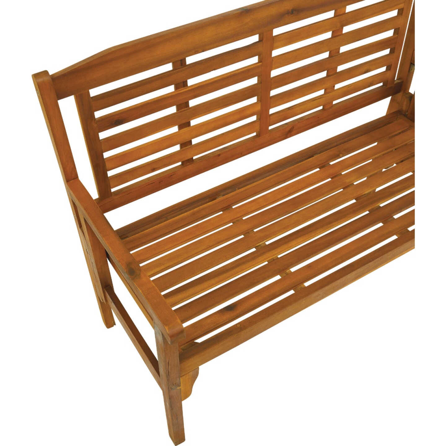 47 In. Acacia Wood Folding Bench Image 3