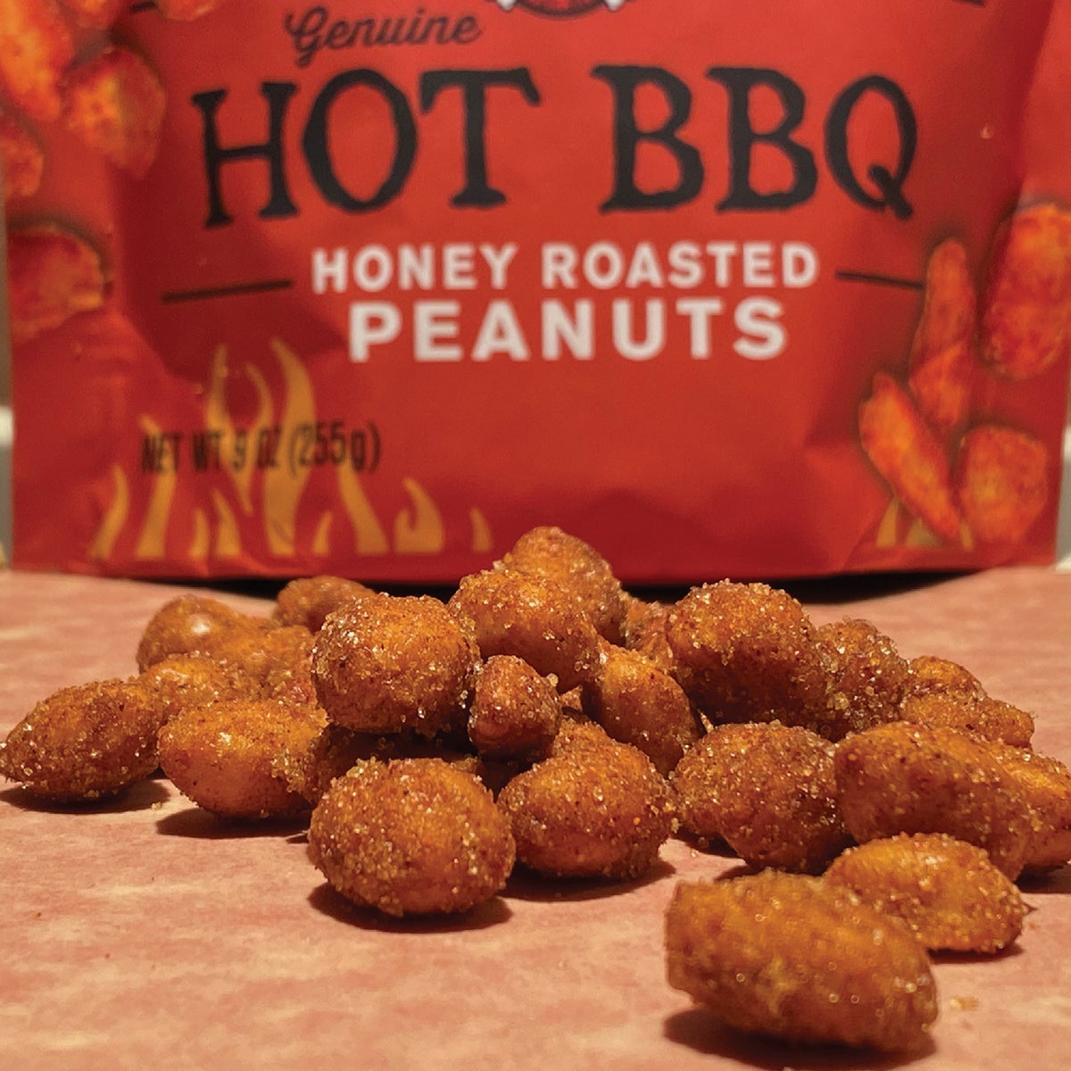 Rufus Teague 9 Oz. Hot BBQ Honey Roasted Peanuts Image 2