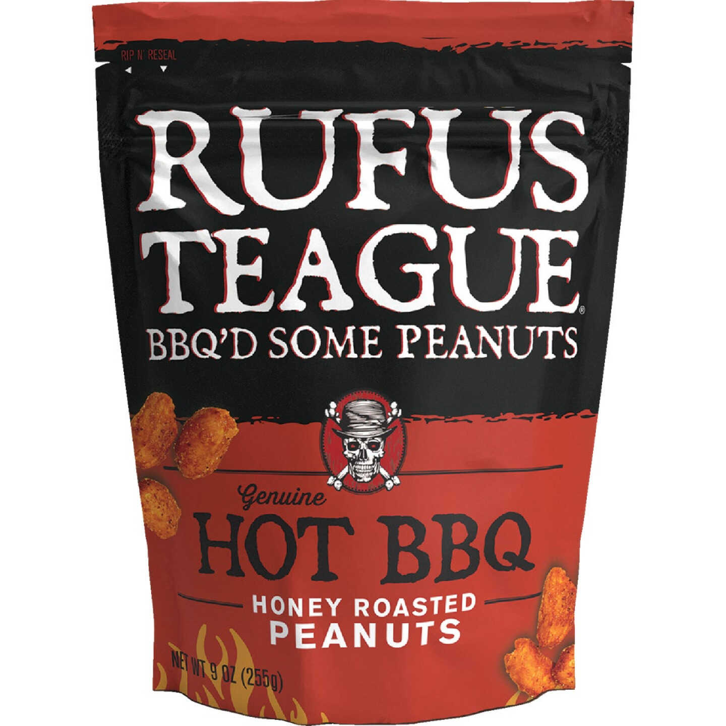 Rufus Teague 9 Oz. Hot BBQ Honey Roasted Peanuts Image 1