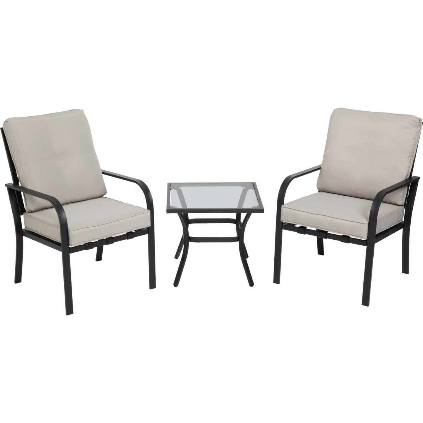 Outdoor Expressions 3-Piece Cushioned Chat Set Image 1