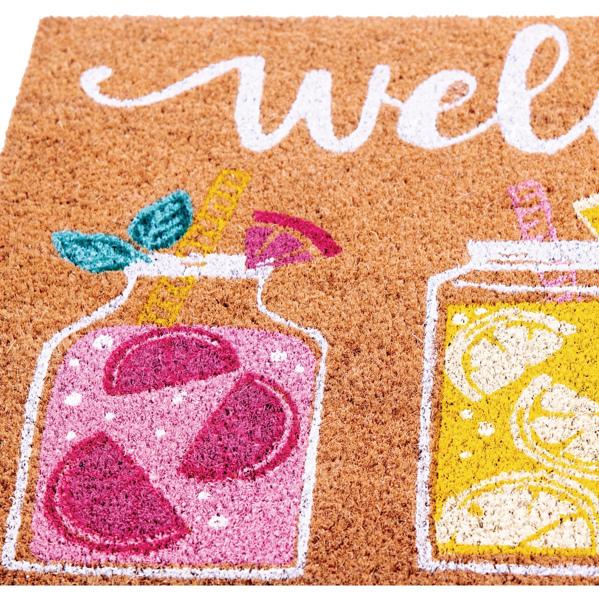 Natco Home 18 In. x 30 In. Coir Outdoor Doormat, Summer Refreshments Image 2