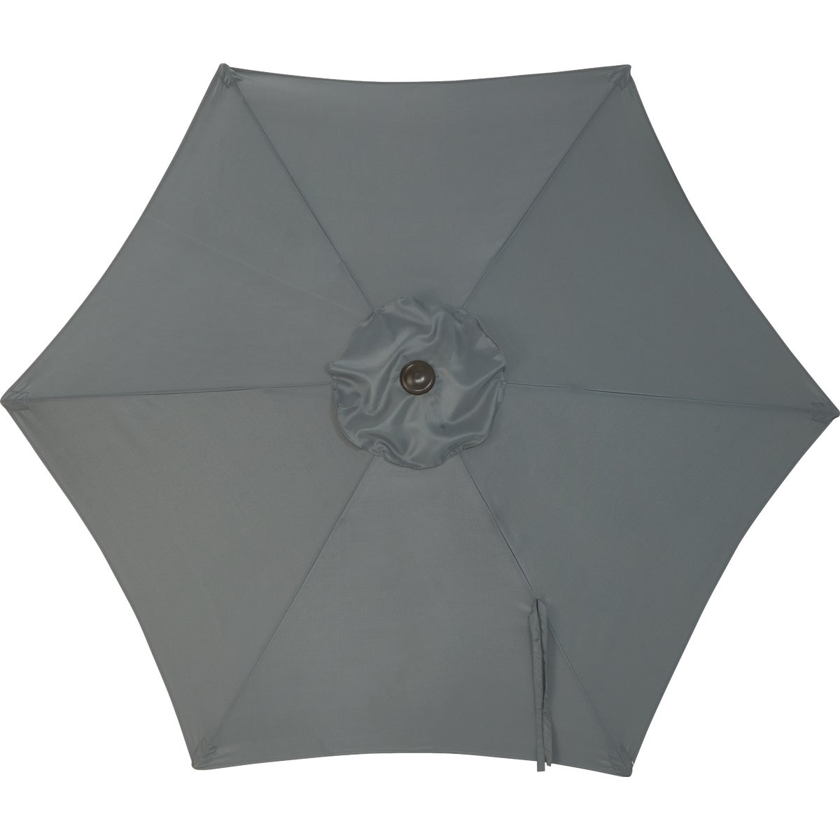Outdoor Expressions 9 Ft. Aluminum Tilt/Crank Gray Patio Umbrella Image 4