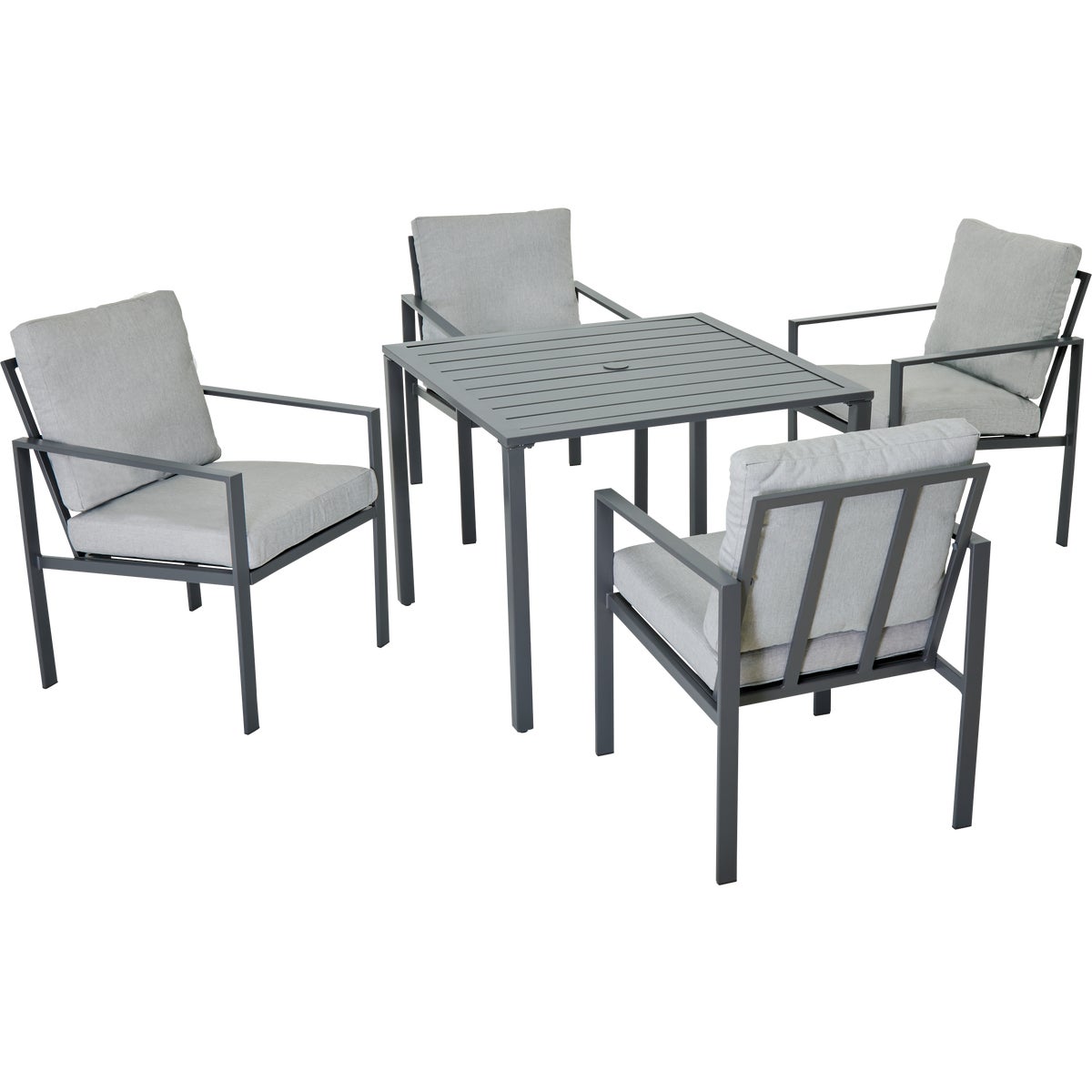 Outdoor Expressions 5-Piece Steel Frame Cushioned Dining Set