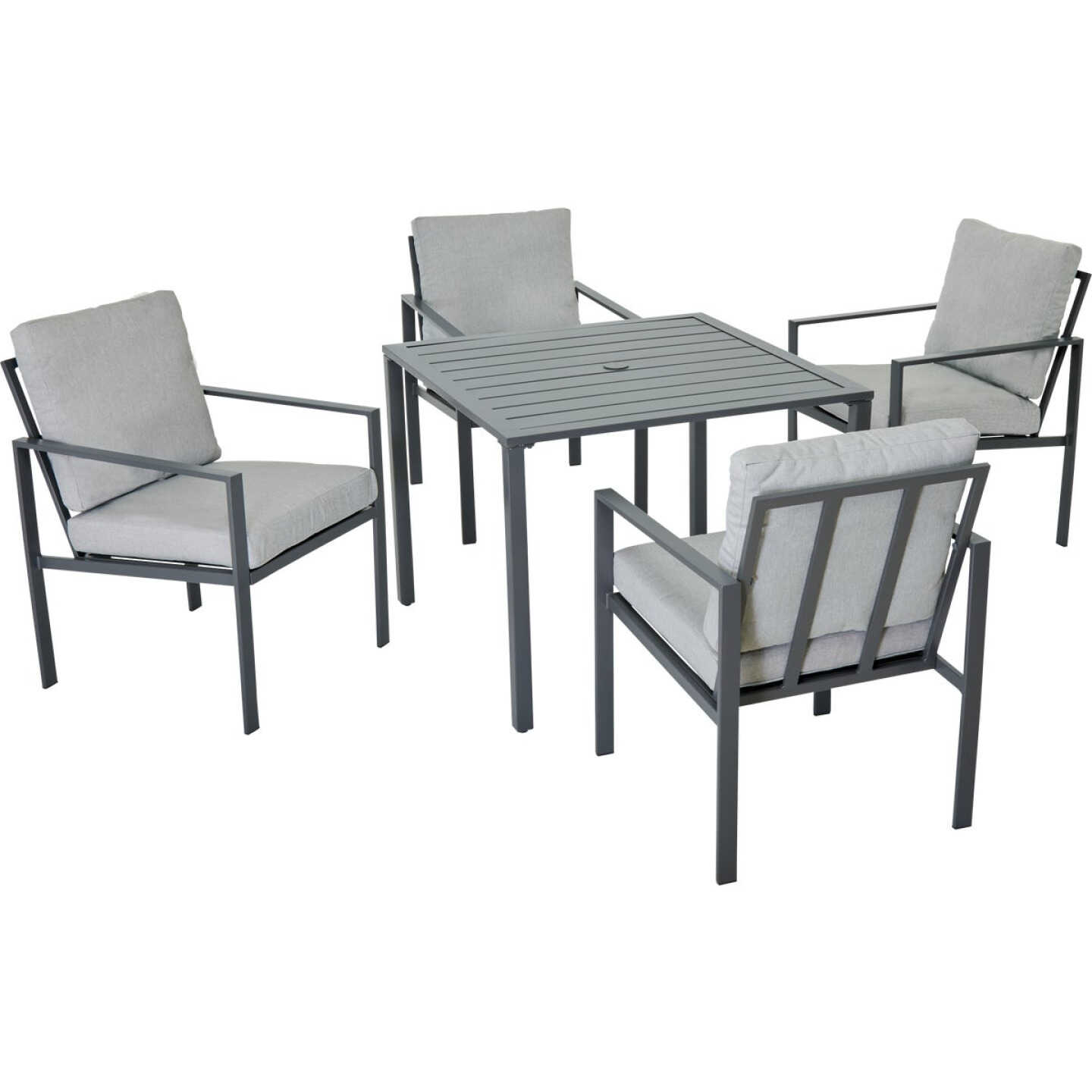 Outdoor Expressions 5-Piece Steel Frame Cushioned Dining Set Image 1
