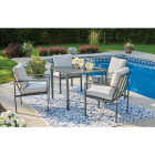 Outdoor Expressions 5-Piece Steel Frame Cushioned Dining Set Image 3