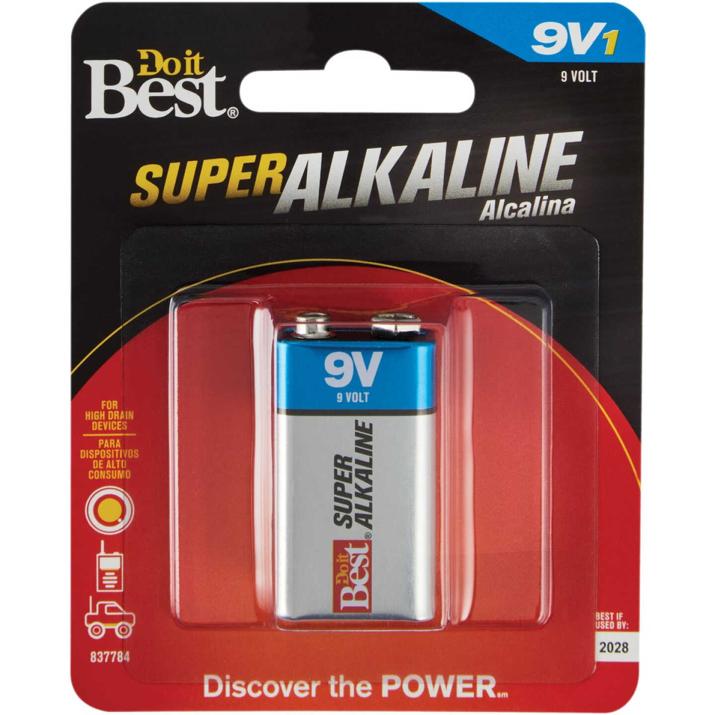 Do it Best 9V Single Pack Alkaline Battery Image 1