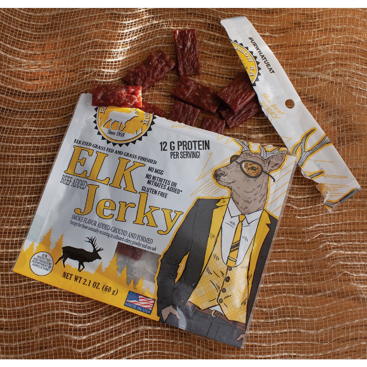 Pearson Ranch Jerky 2.1 Oz. All-Natural Elk Jerky Image 2