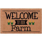 Natco Home 18 In. x 30 In. Coir Outdoor Doormat, Welcome To Our Farm Image 1
