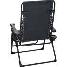 Outdoor Expressions Zero Gravity Deluxe Relaxer Gray Padded Chair with Cup Holder Image 10