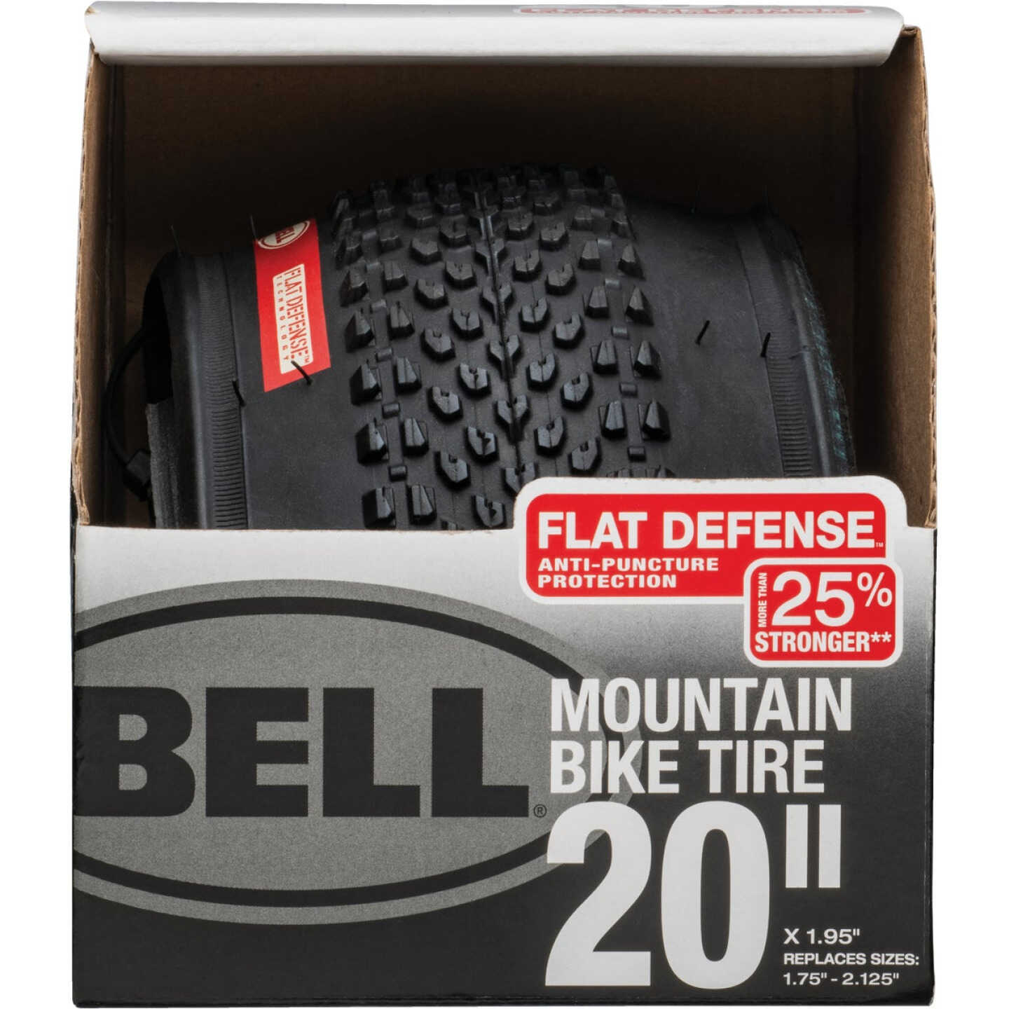 Bell 20 In. Mountain Bike Tire with Flat Defense Image 1