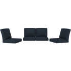 Northcape International Rockton Navy Polyester Loveseat Chat Set Cushion Set Image 1