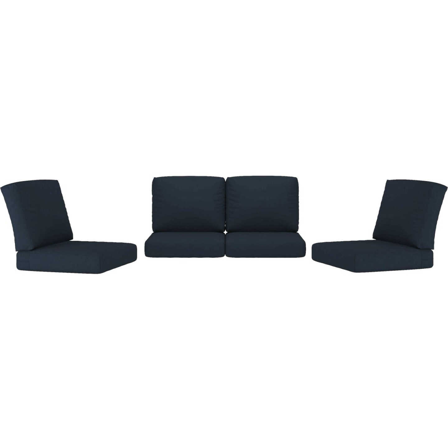 Northcape International Rockton Navy Polyester Loveseat Chat Set Cushion Set Image 1