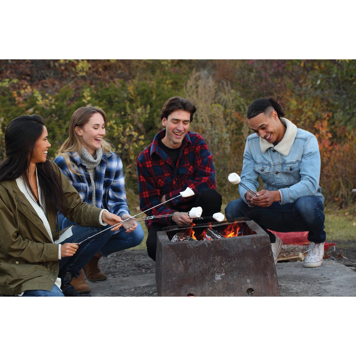 Coghlans 20 In. to 30 In. Extendable Chrome-Plated Metal Hot Dog Roasting Fork Image 2