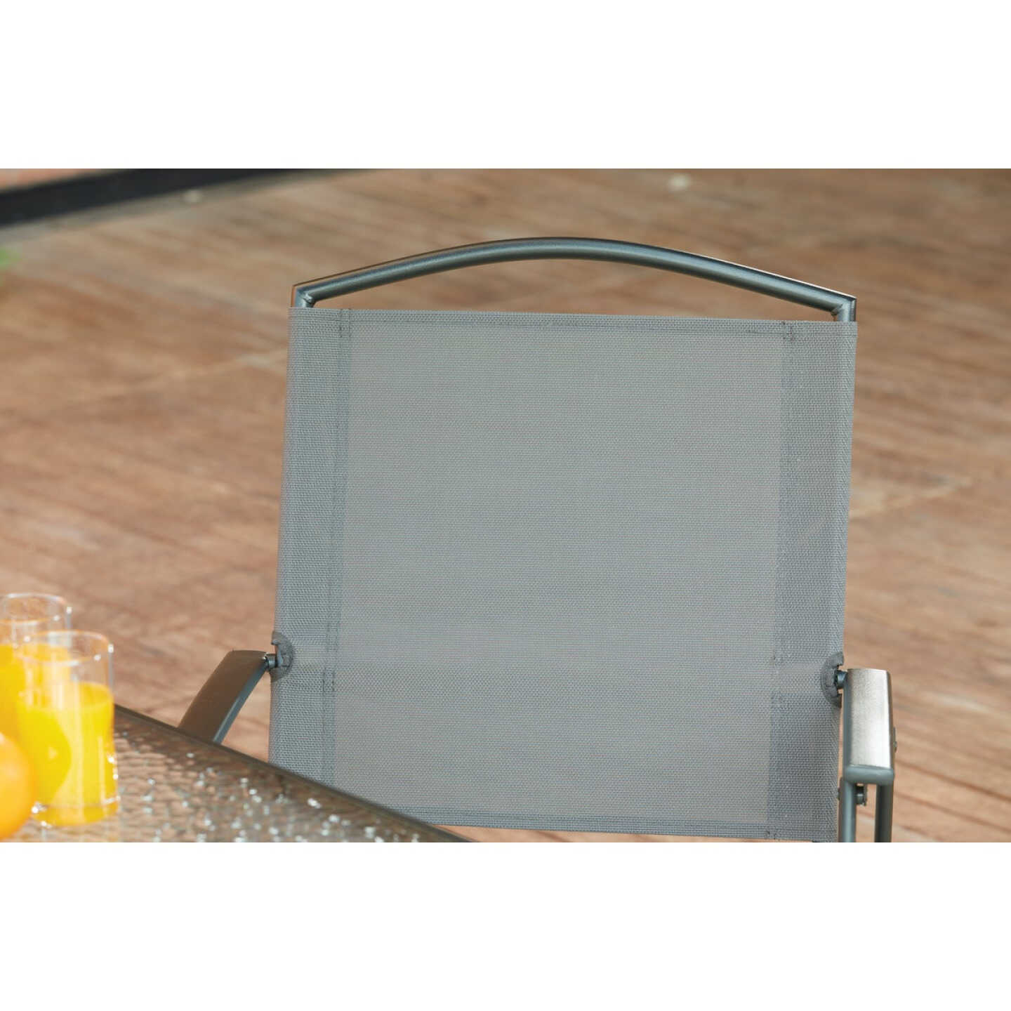 Outdoor Expressions 6-Piece Sling Dining Set with Umbrella Image 6