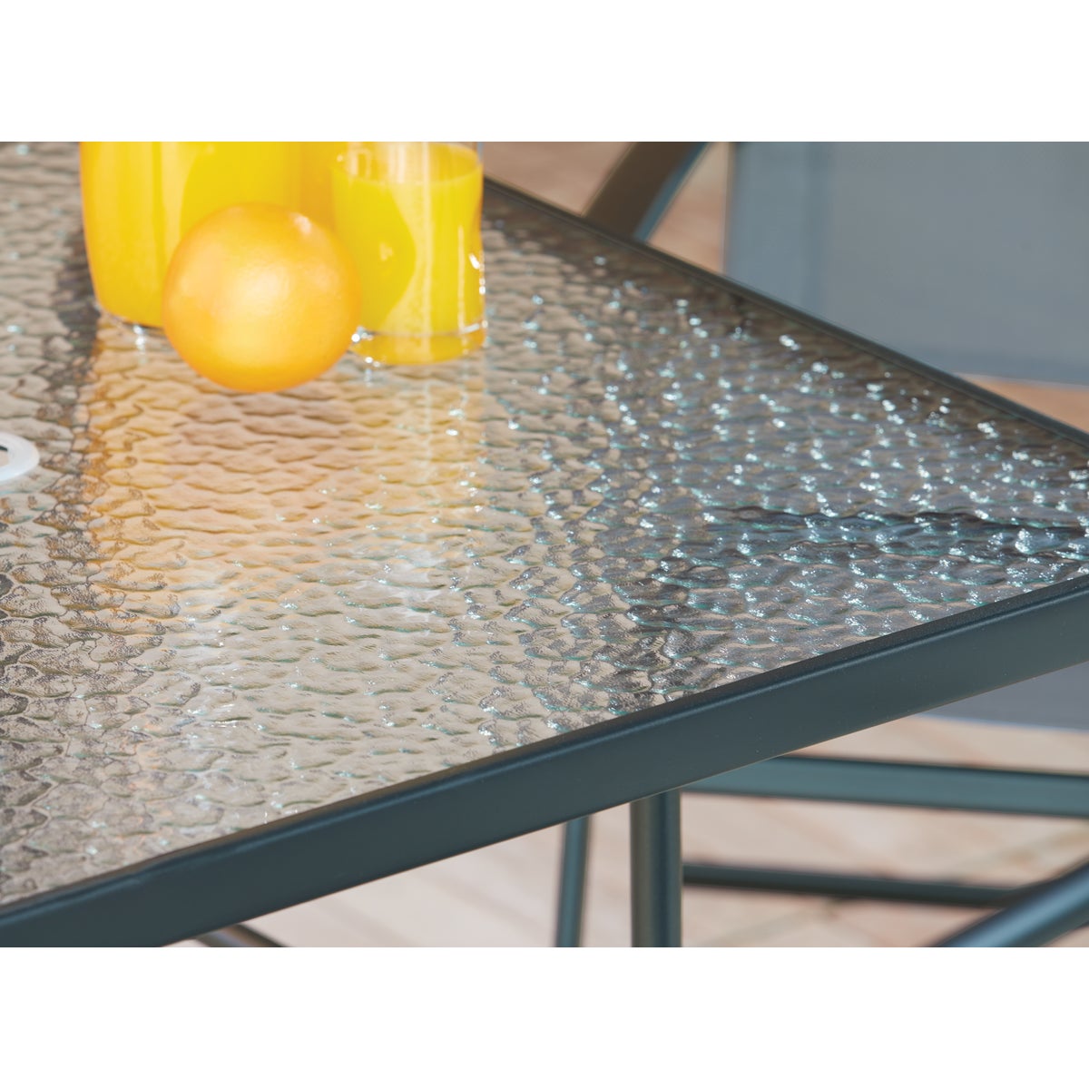 Outdoor Expressions 6-Piece Sling Dining Set with Umbrella Image 5