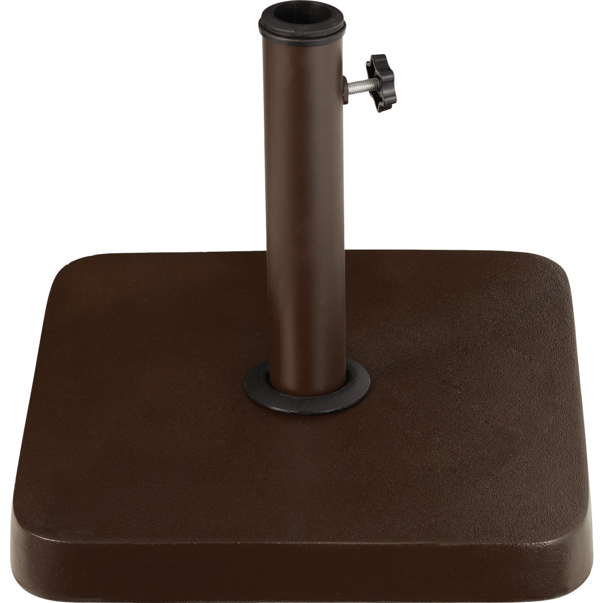 Outdoor Expressions 13.5 In. Square Brown Concrete Umbrella Base Image 2