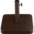Outdoor Expressions 13.5 In. Square Brown Concrete Umbrella Base Image 2