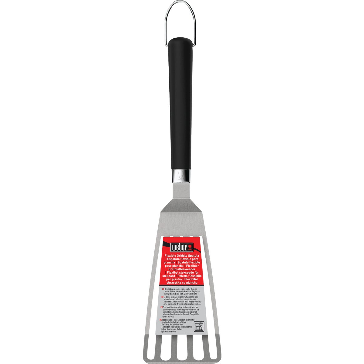 Weber 3.2 In. Stainless Steel Flexible Flat Top Griddle Spatula Image 2