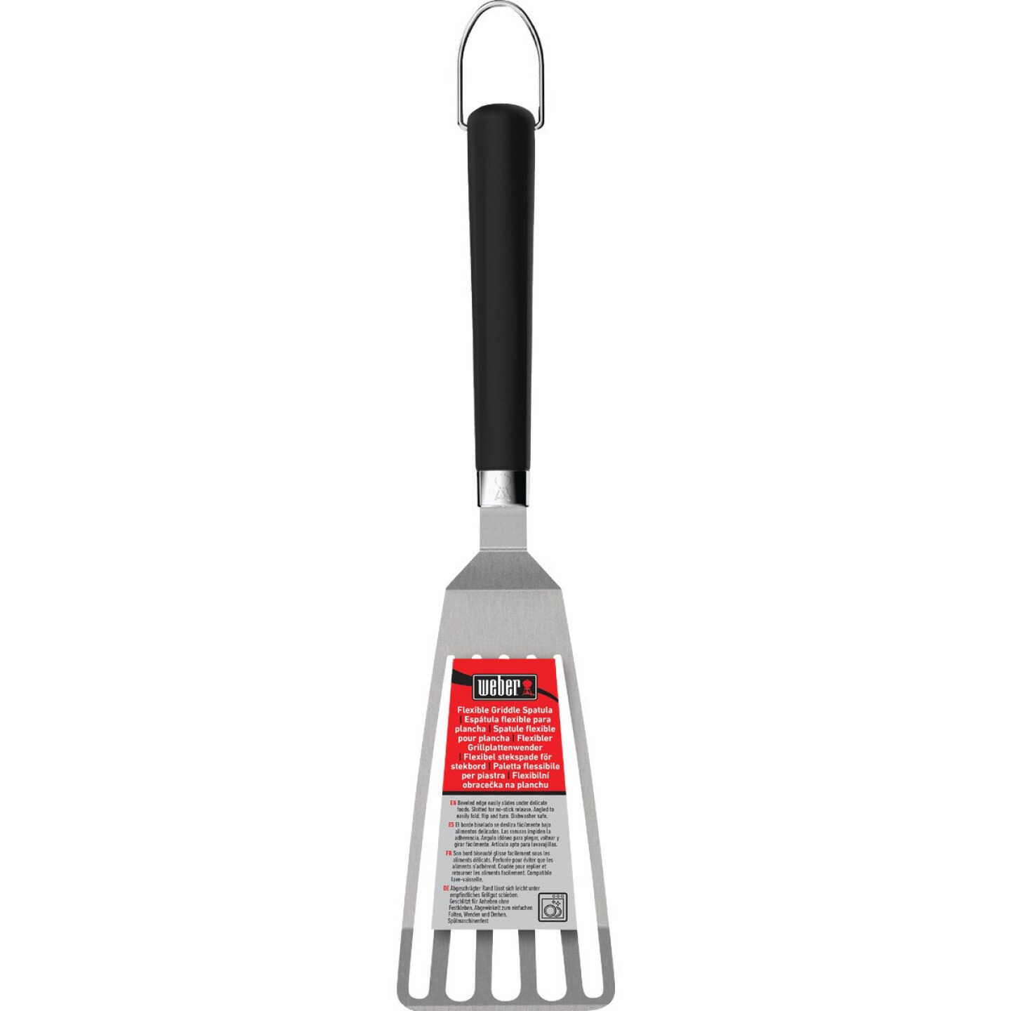 Weber 3.2 In. Stainless Steel Flexible Flat Top Griddle Spatula Image 2