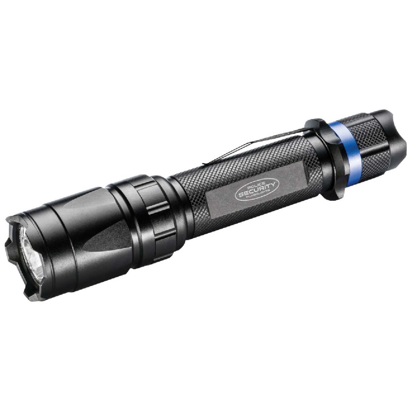 Police Security Trac-Tact 2AA 350 Lm. Tactical LED Flashlight with UV & Red LED Modes Image 1