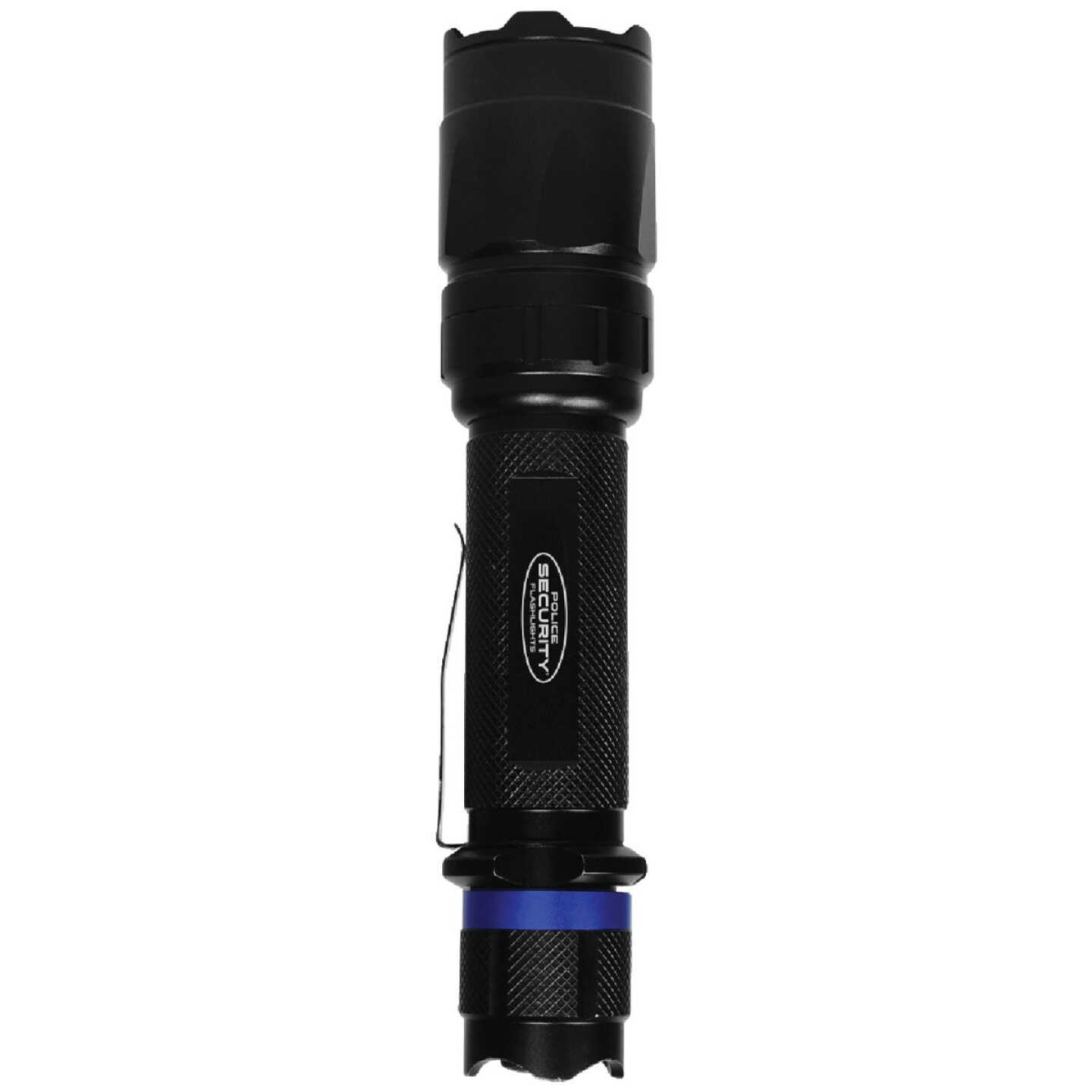 Police Security Trac-Tact 2AA 350 Lm. Tactical LED Flashlight with UV & Red LED Modes Image 4