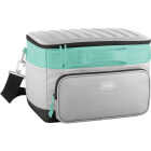 Thermos 24-Can Soft Side Cooler, Gray/Mint Image 1