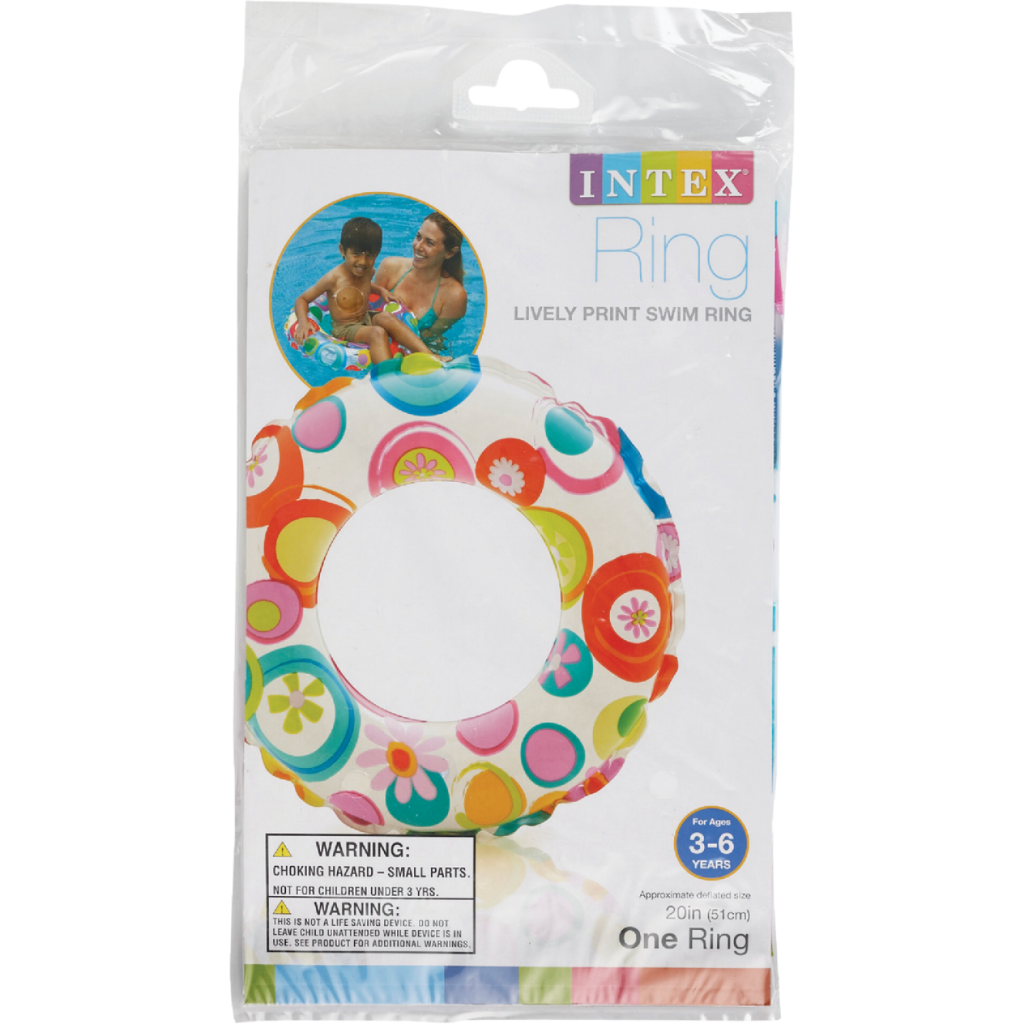 Intex 20 In. Lively Print Pool Tube Float Image 3