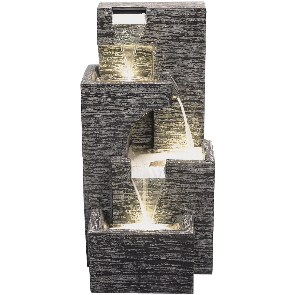 Bond Malibu Tiers 14.57 In. W. x 32.28 In. H. x 15.75 In. L. Envirostone Polyresin Fountain