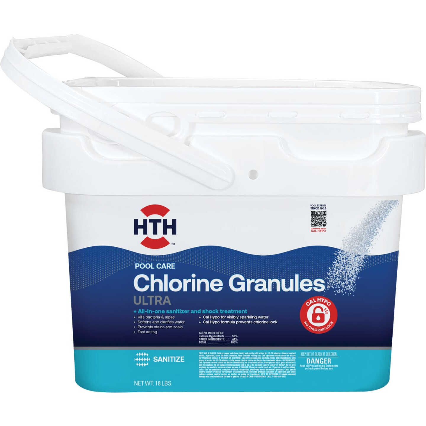 HTH Pool Care 18 Lb. Chlorine Granules Image 1