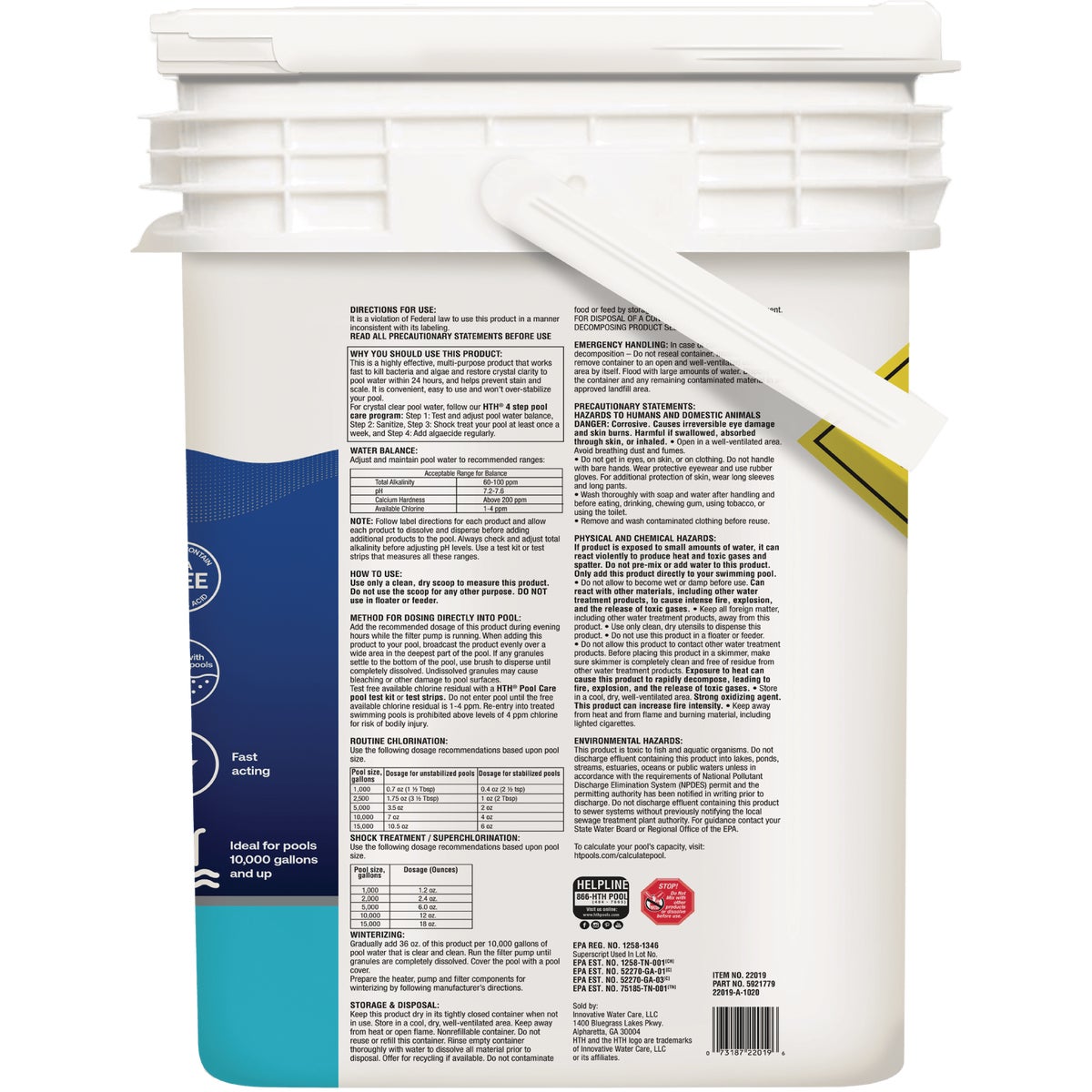 HTH Pool Care 50 Lb. Chlorine Granules Image 2