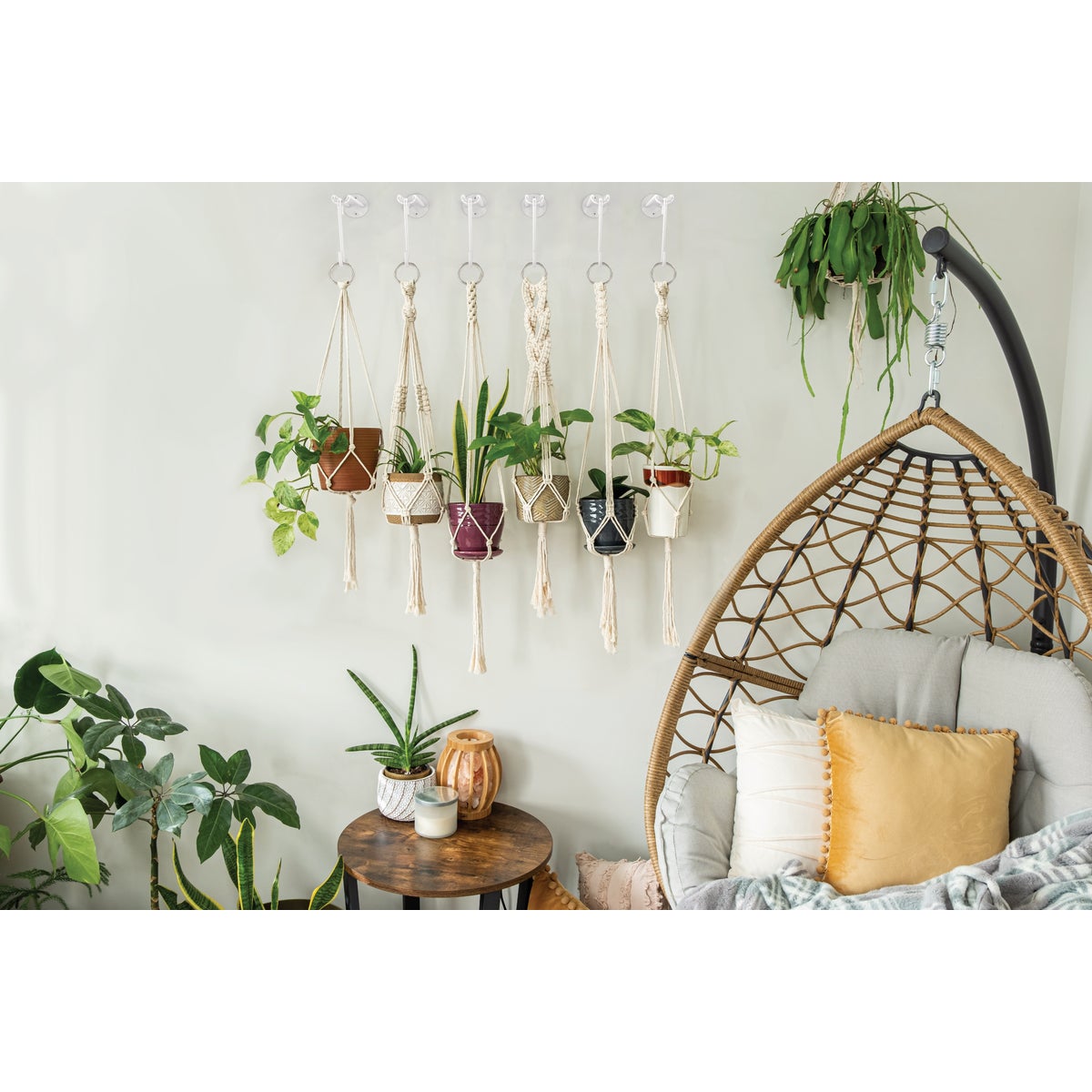 National Hardware 4 In. White Steel Modern Small S-Hook Plant Hanger Image 2