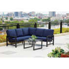 Outdoor Expressions 2-Piece Sectional Sofa Chat Set Image 3