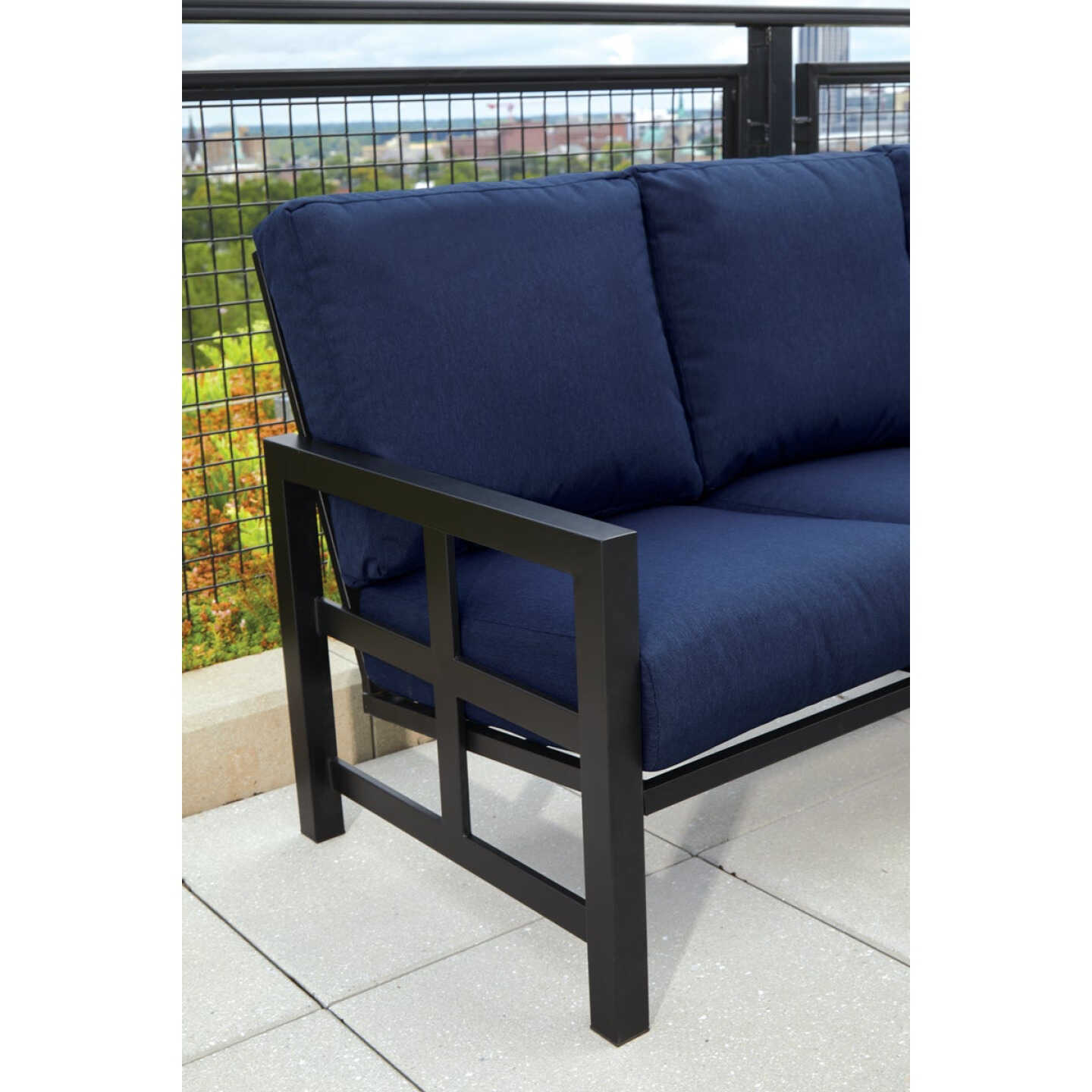 Outdoor Expressions 2-Piece Sectional Sofa Chat Set Image 5