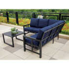 Outdoor Expressions 2-Piece Sectional Sofa Chat Set Image 6