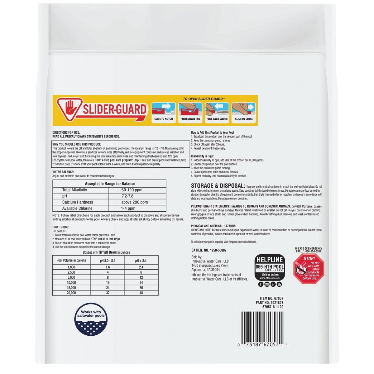 HTH Pool Care pH Down 5 Lb. pH Decreaser Granule Image 2