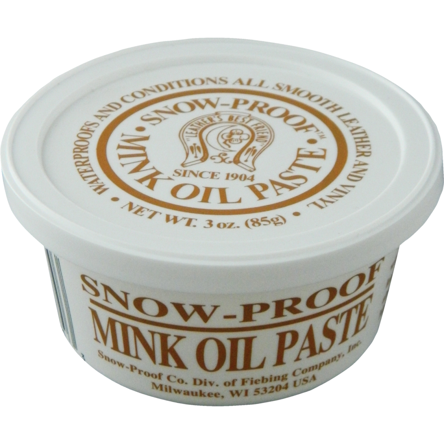 Fiebing's 3 Oz. Snowproof Mink Oil Paste Image 1