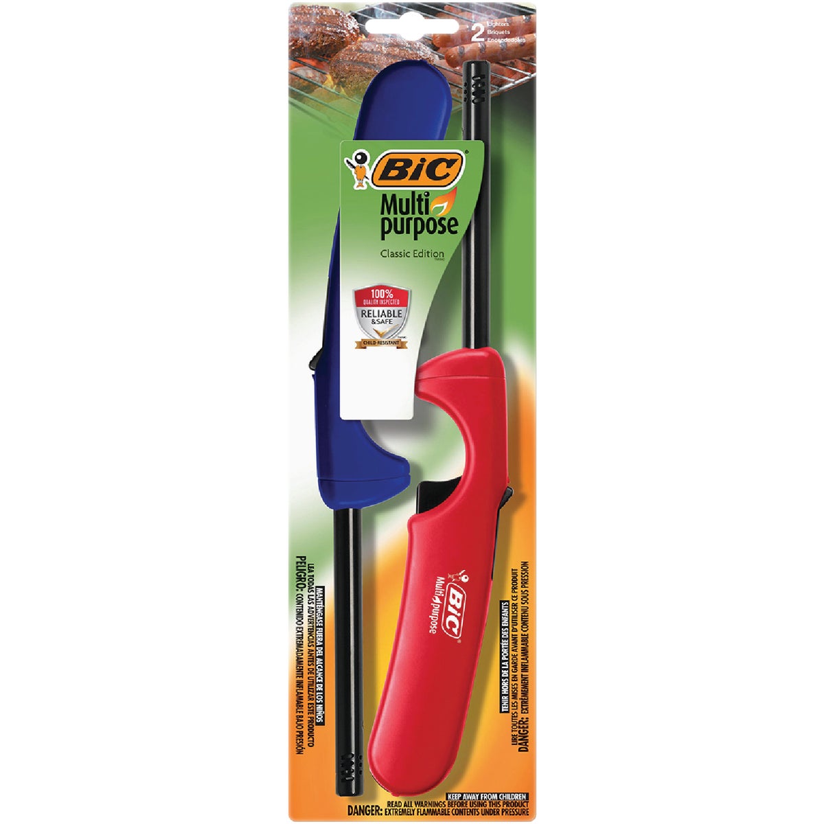 Bic Nonrefillable Straight Stem Utility Butane Lighter (2-Pack)