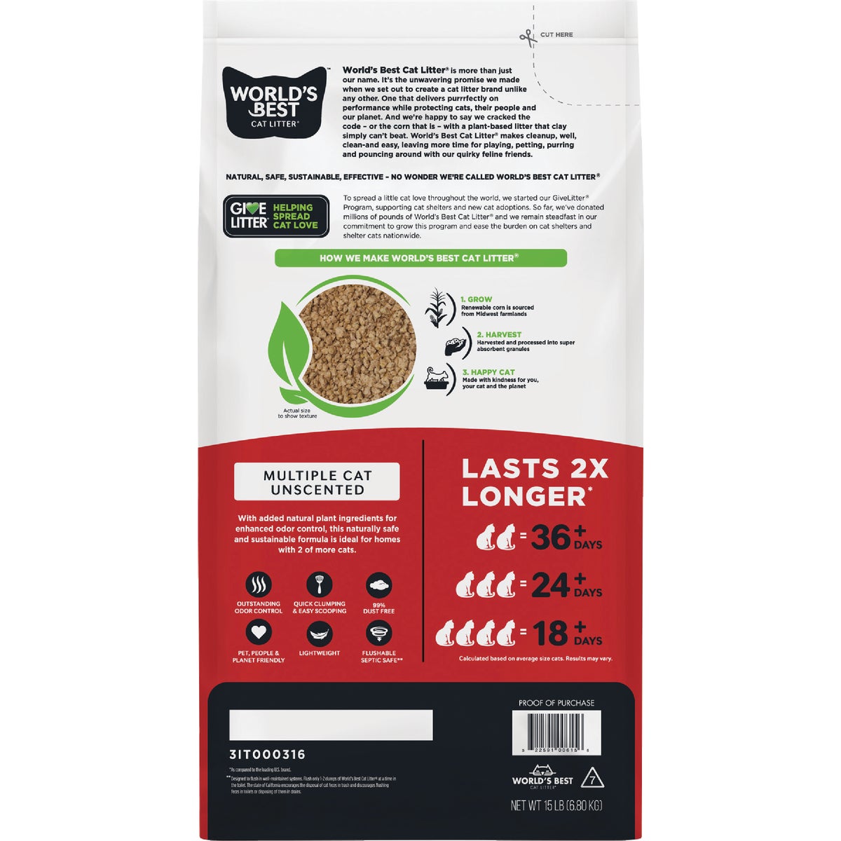 Kent World's Best Cat Litter 8 Lb. Cat Litter Image 4