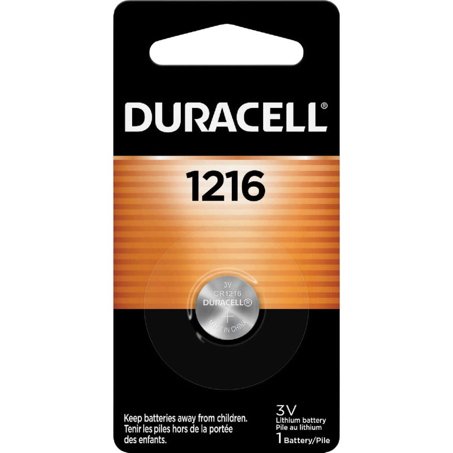 Duracell 1216 Lithium Coin Cell Battery Image 1