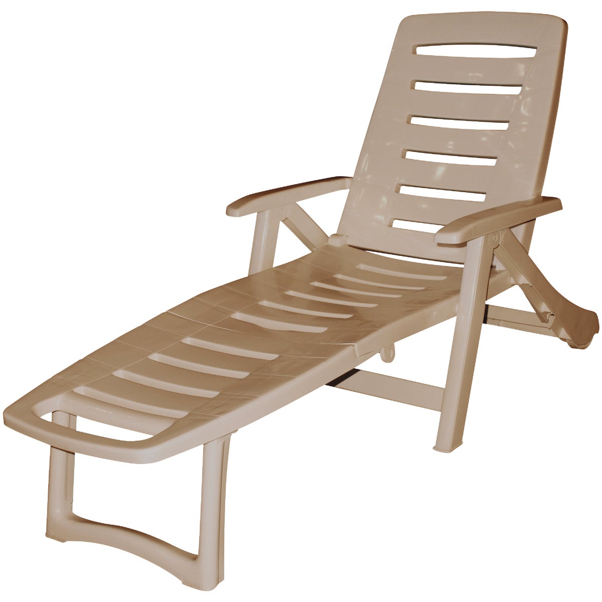 Gracious Living Antigua Sandstone Resin Multi-Position Back Rest Lounger