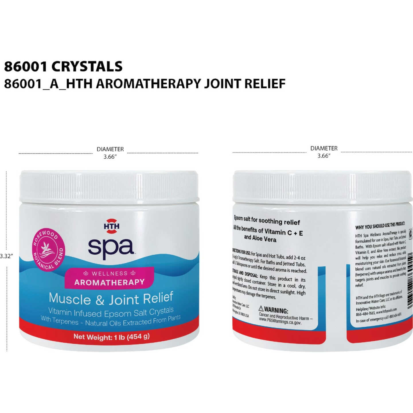 HTH Spa 1 Lb. Muscle & Joint Relief Wellness Aromatherapy Image 3