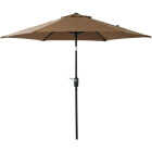 Outdoor Expressions 7.5 Ft. Aluminum Tilt/Crank Brown Patio Umbrella Image 1