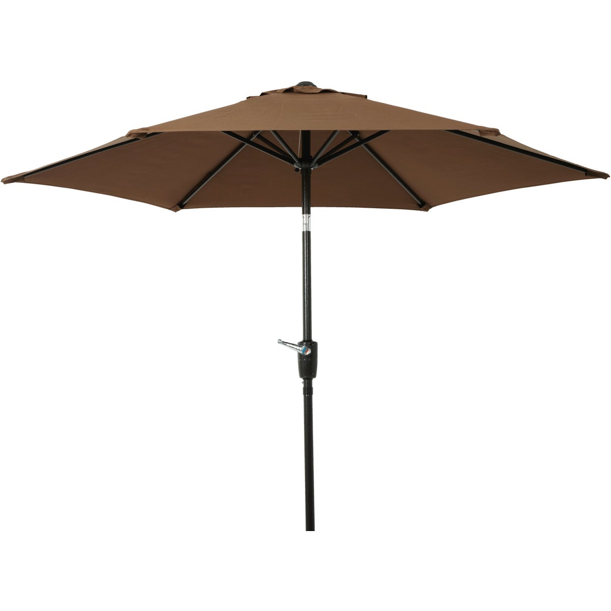 Outdoor Expressions 7.5 Ft. Aluminum Tilt/Crank Brown Patio Umbrella Image 4