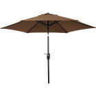 Outdoor Expressions 7.5 Ft. Aluminum Tilt/Crank Brown Patio Umbrella Image 4