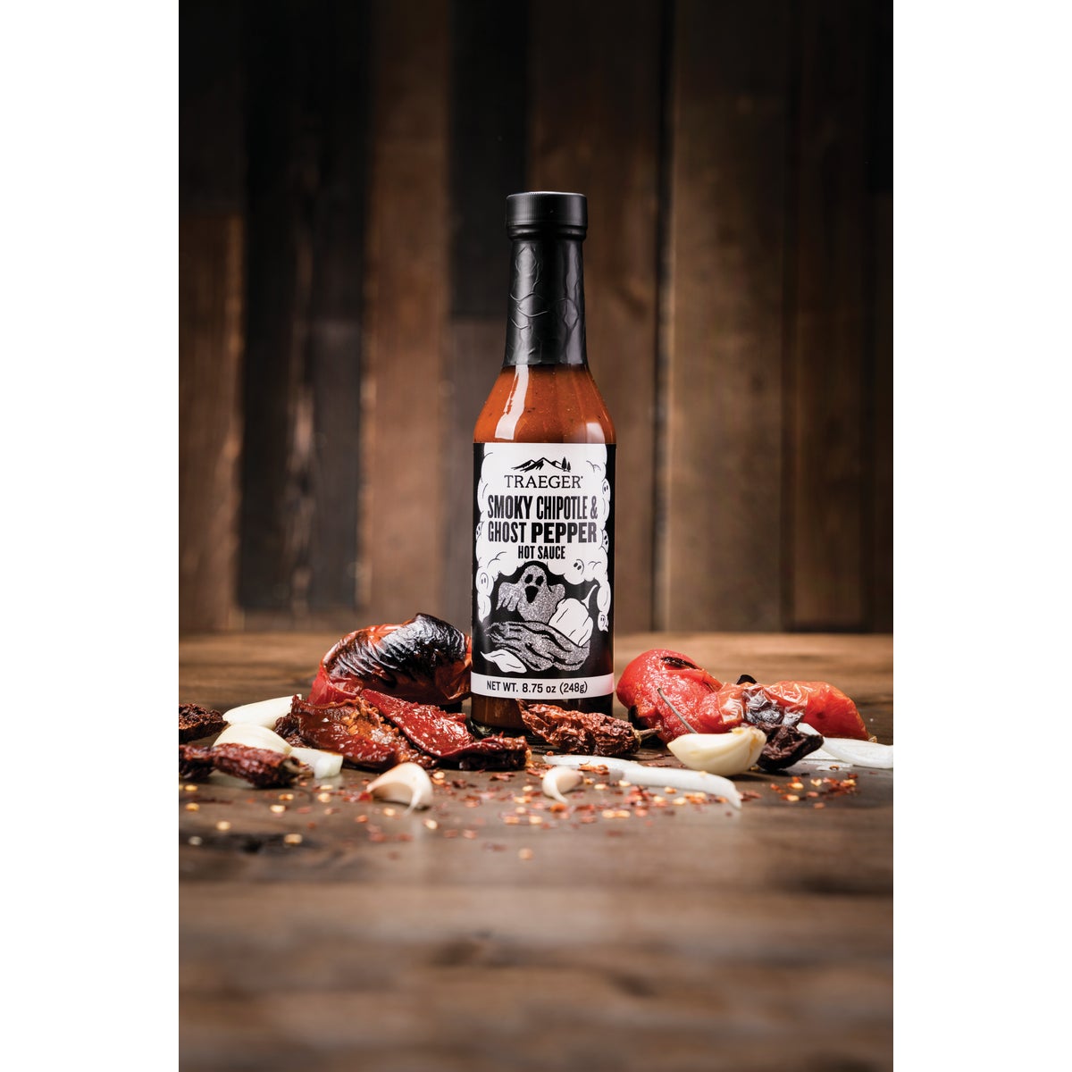 Traeger 8.75 Oz. Smoky Chipotle & Ghost Pepper Hot Sauce Image 3