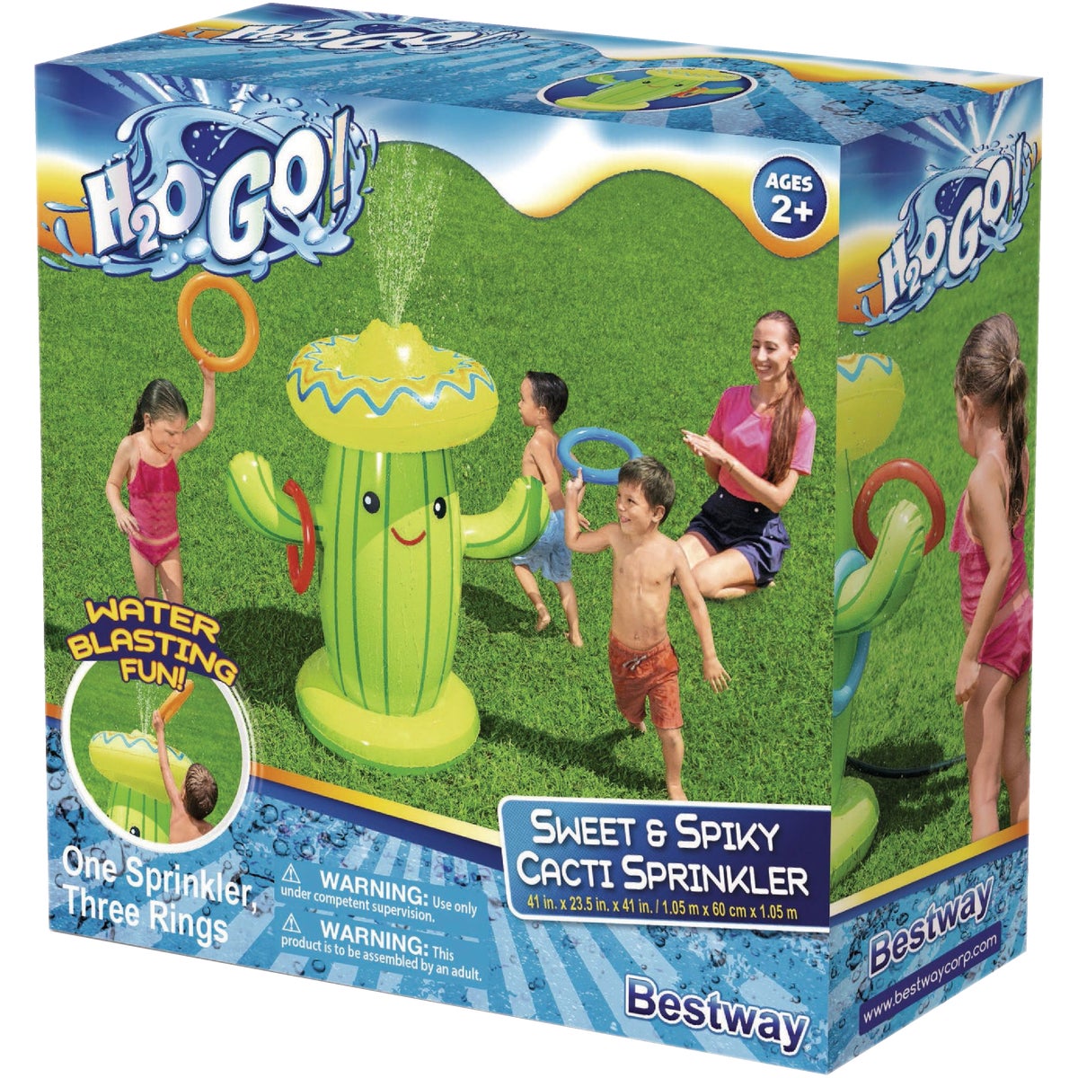 H2OGO! 41 In. x 23.5 In. x 41 In. Sweet & Spiky Cacti Sprinkler Image 3